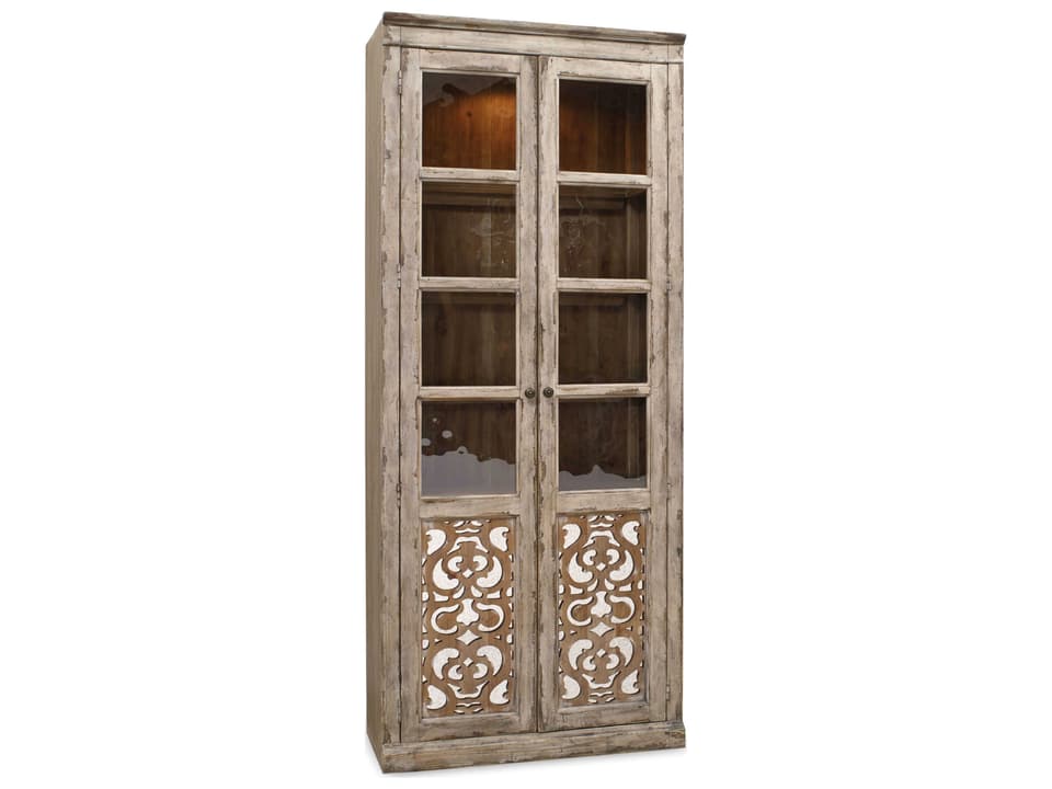 Chatelet Caramel Froth and Paris Vintage Bunching Curio Display Cabinet
