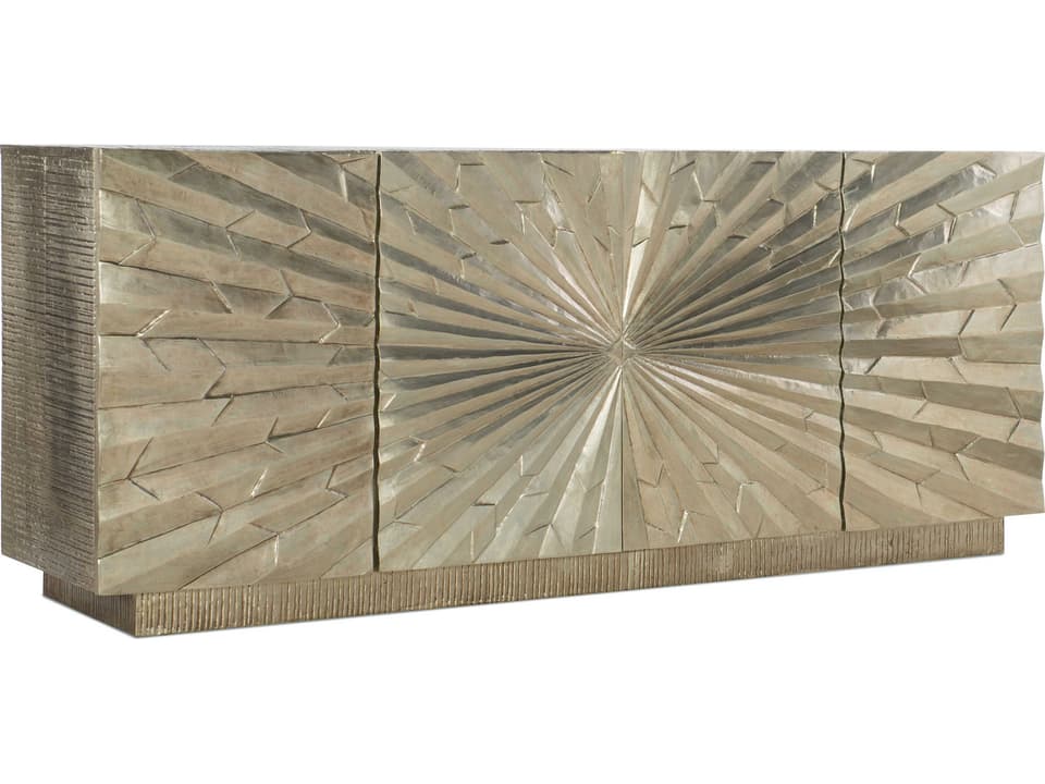 Heritage 78" Hardwood German Silver Media Console