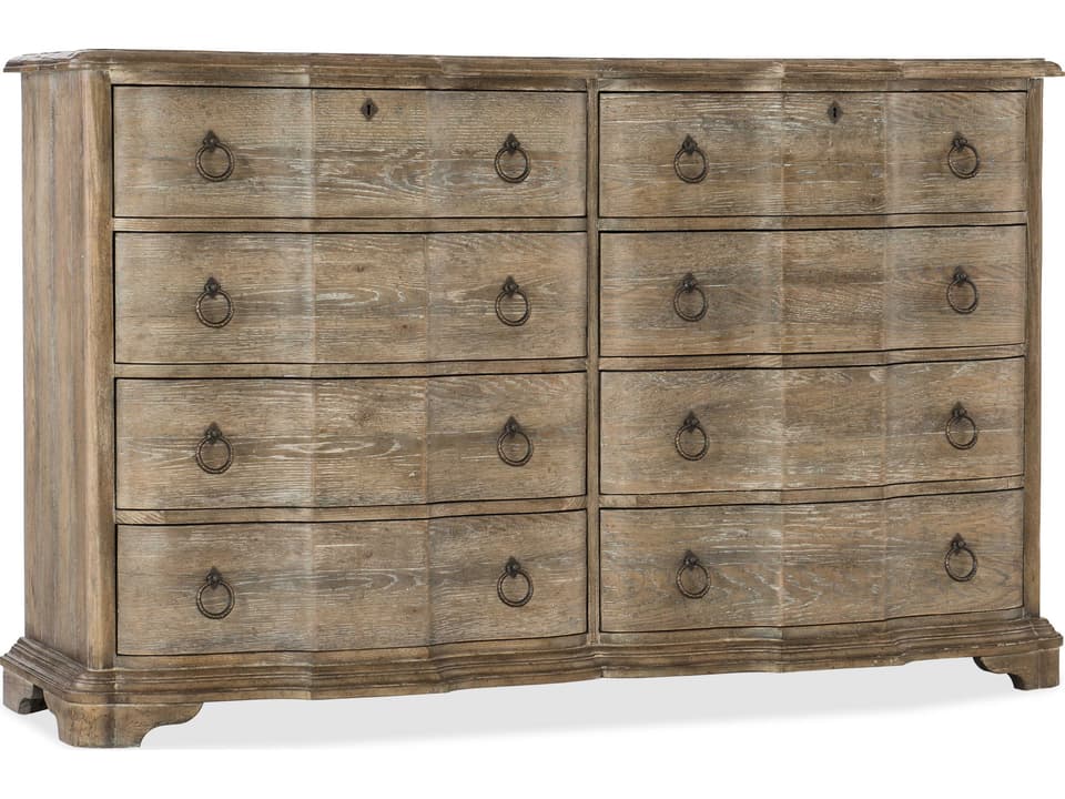 Boheme Adante 8-Drawer Dresser in Antique Milk Paint