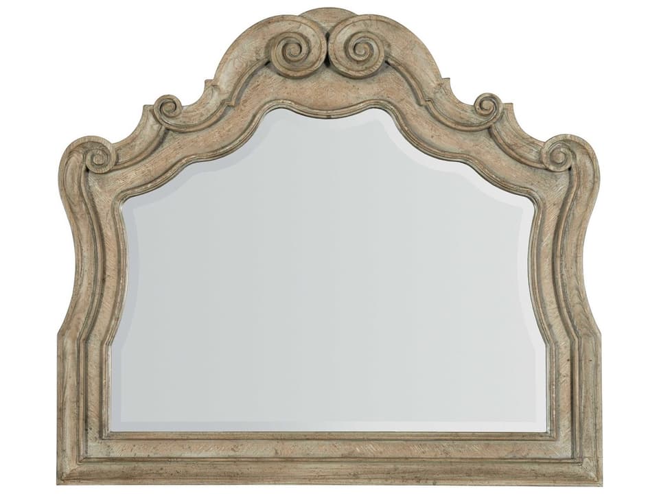 Castella Arched Frame Wall Mirror in Antique Slate Finish