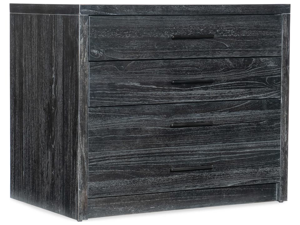 Commerce & Market Black Wood Lateral File Cabinet