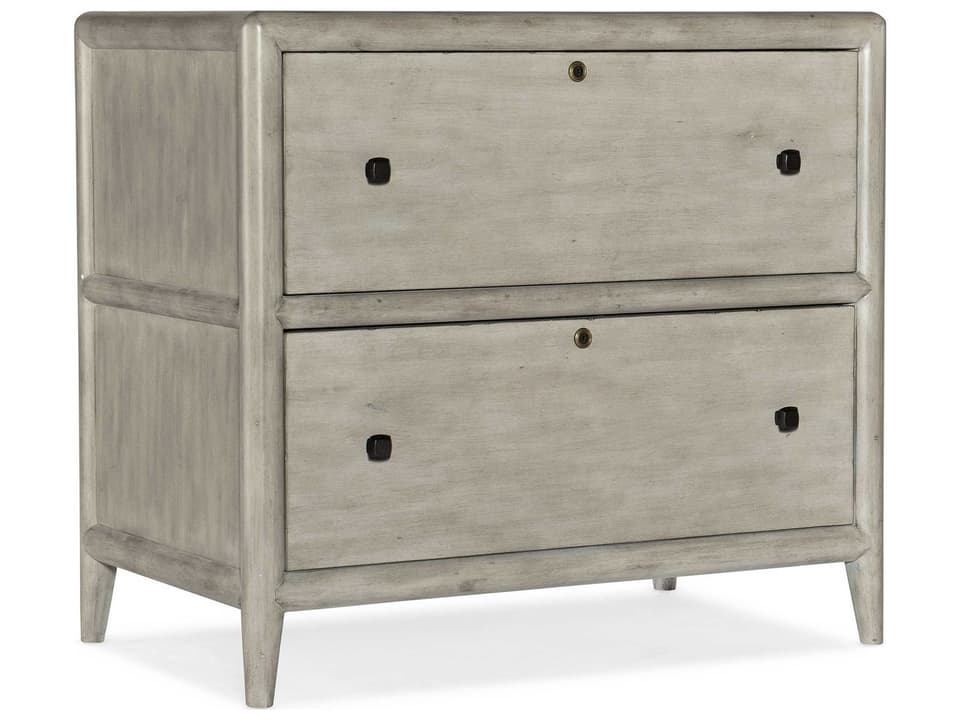 Burnham Two-Drawer Lateral File Cabinet in Grey Mink Finish