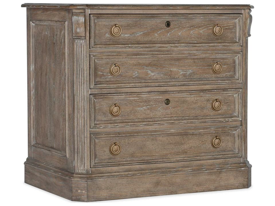 Sutter Lateral File with 2 Locking Drawers in Claro Finish