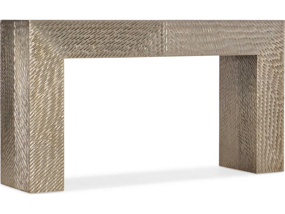 Tivoli Rectangular Metal Silver Console Table