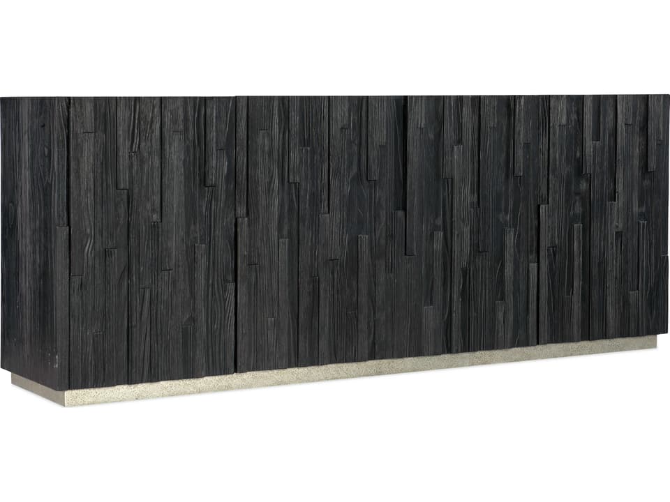 Heritage Shou Sugi Ban 80" Pine Wood Black Media Console