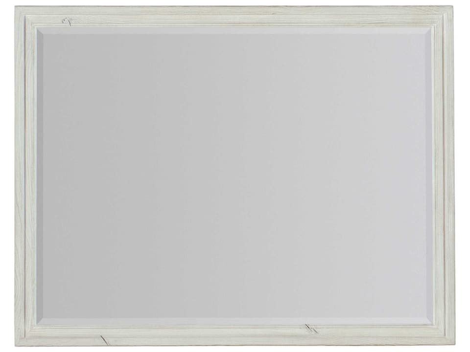 Montebello Wood Framed Wall Mirror in Danish White