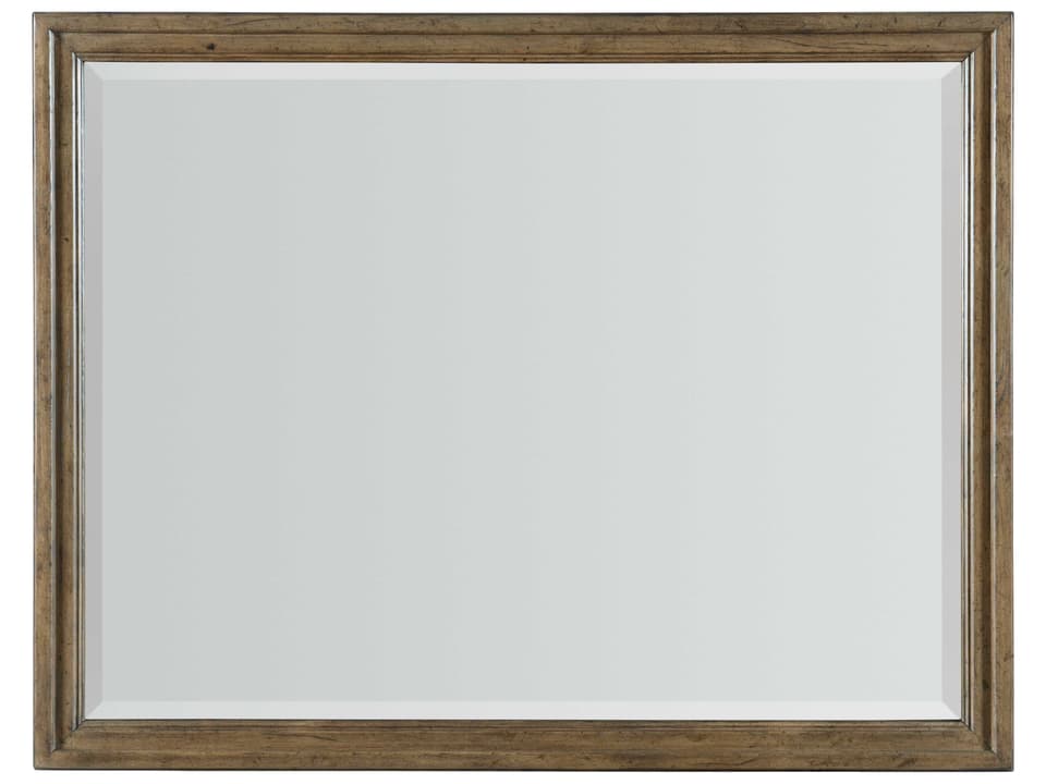 Montebello Rectangular Wood Framed Mirror in Carob Brown
