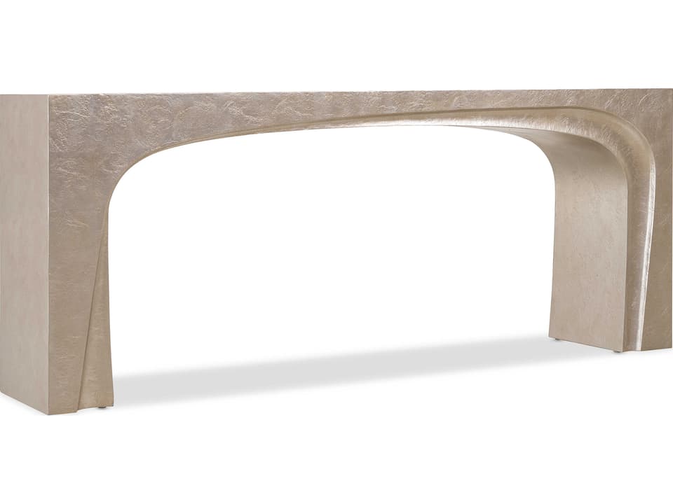 Westwood Rectangular Console Table in Venetian Dawn Silver-Leaf