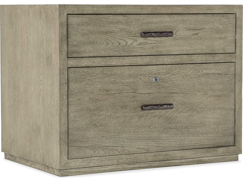 Linville Falls 2-Drawer Lateral File Cabinet in Smoked Gray