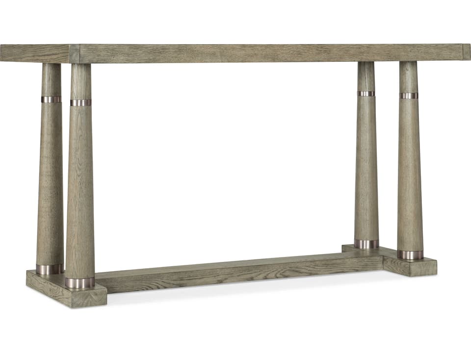 Linville Falls Norwood Adjustable Height Extendable Counter Table in Smoked Gray