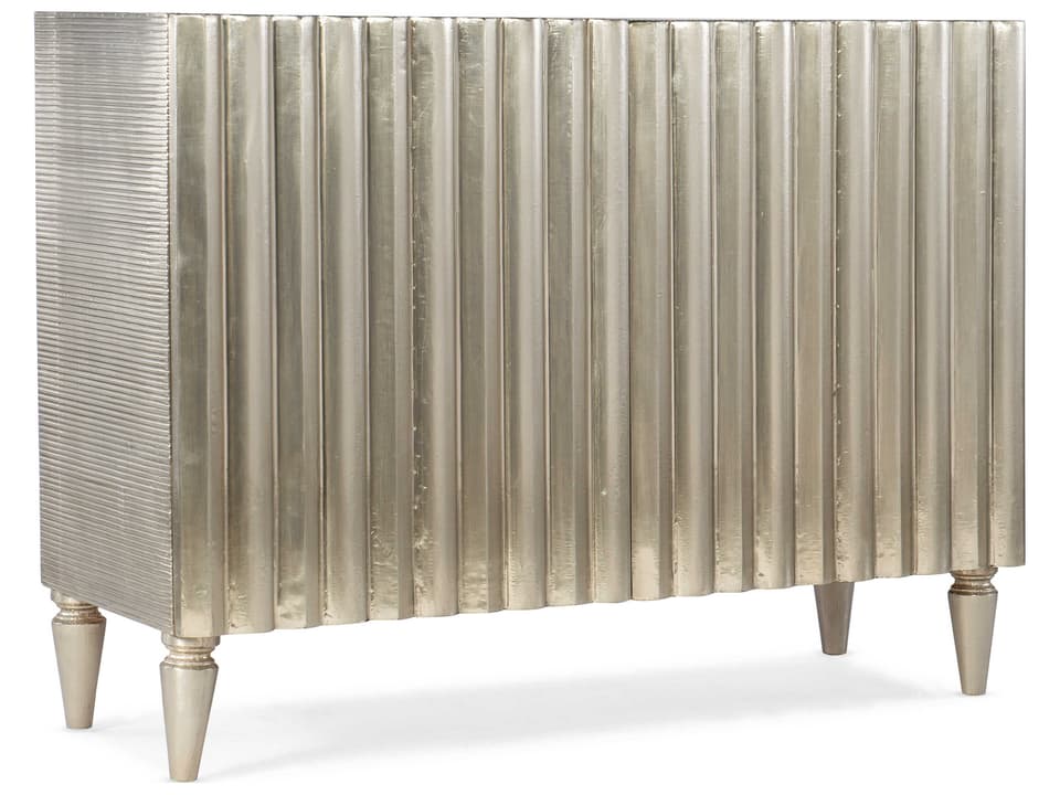 Melange Mackenna Two Door Accent Chest in German Silver