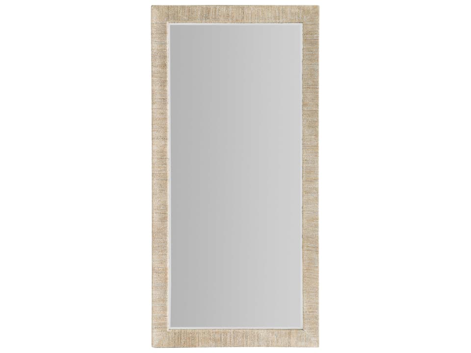 Serenity Sandpiper Rectangular Floor Mirror in Neptune Whitewashed Finish