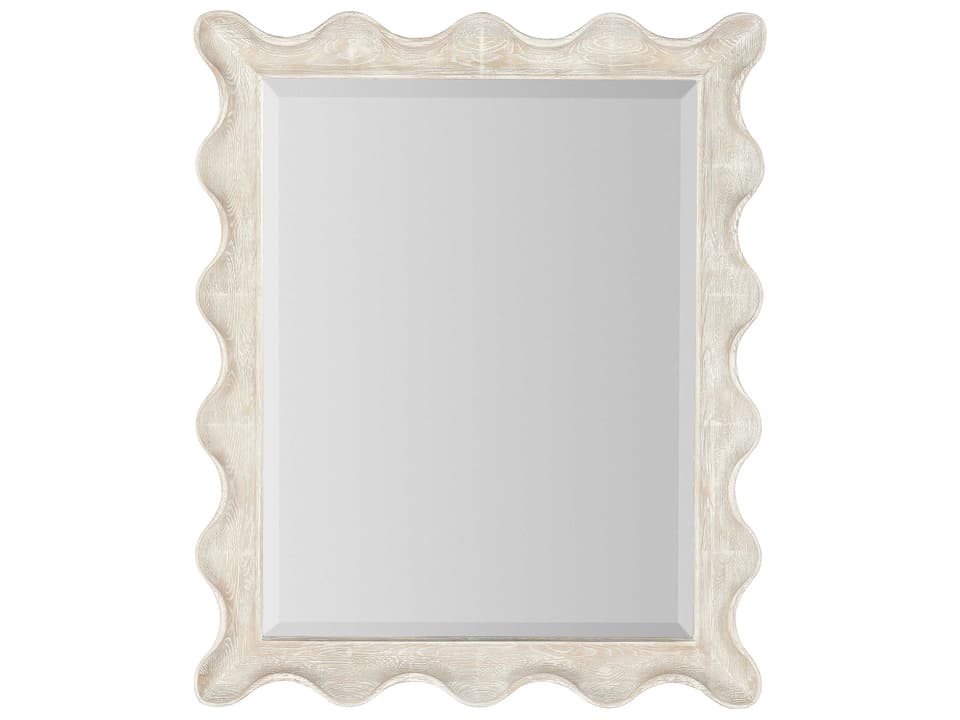 Serenity Bora Rectangular Landscape Wall Mirror in Surf Finish