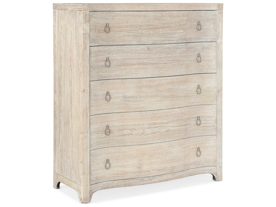 Serenity Monterey 5-Drawer Chest in Whitewashed Surf Oak