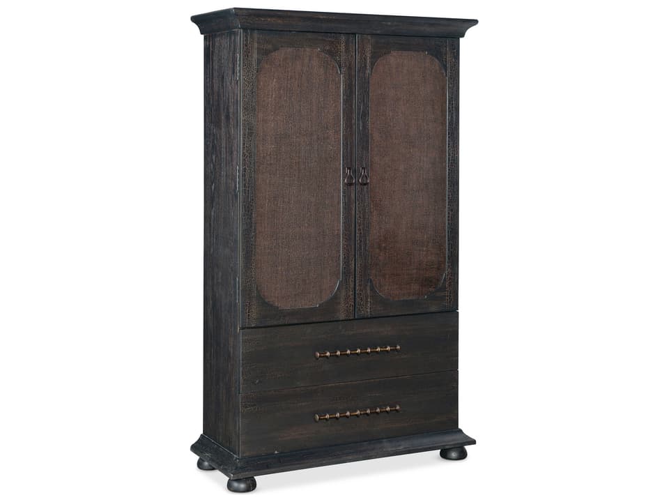 Heritage Charred Timber Black Wardrobe Armoire