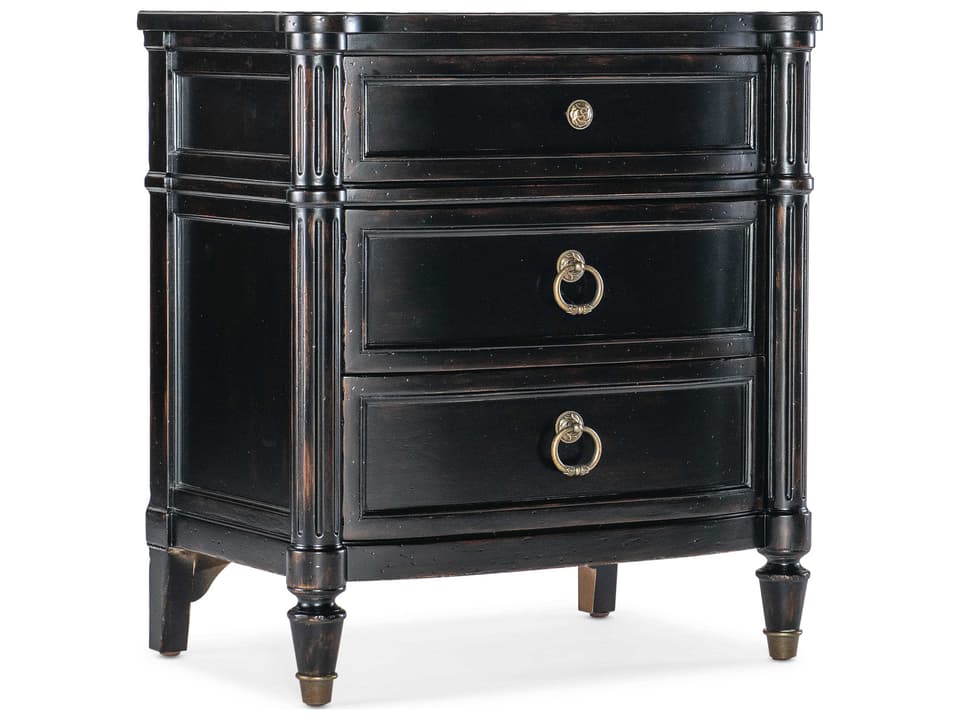 Heritage 3-Drawers Cherry Wood Nightstand