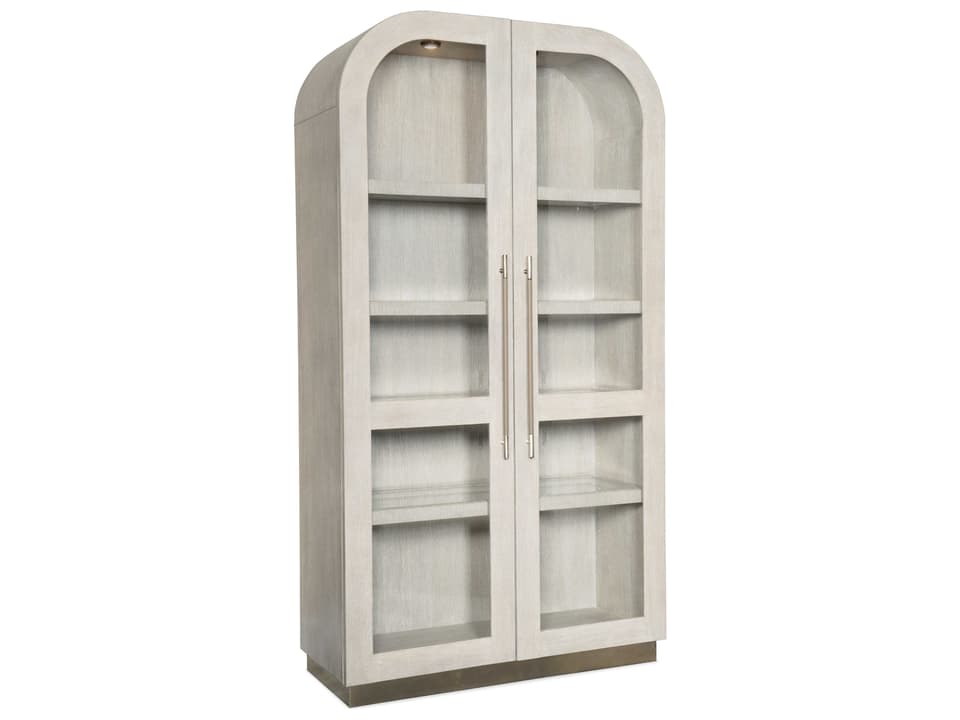 Modern Mood Diamond Arched Display Cabinet with Glass Doors