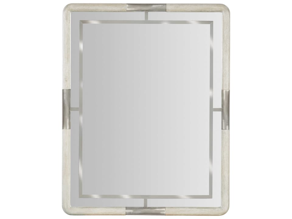 Modern Mood Rectangular Landscape Wall Mirror in Diamond Finish