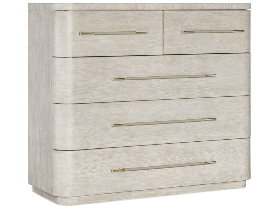 Modern Mood 5-Drawer Accent Chest in Diamond Finish Oak Veneers