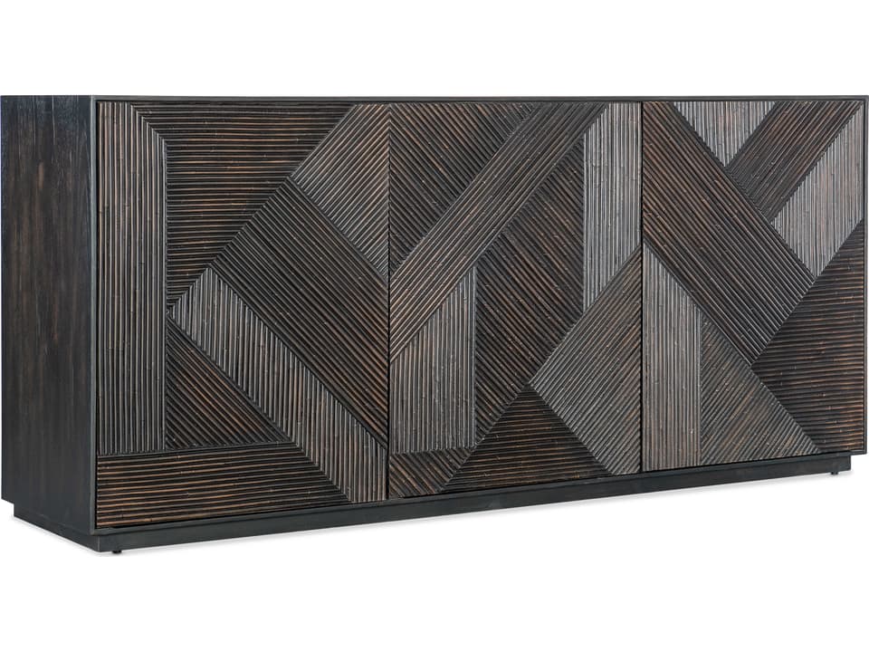 Retreat 72-Inch Entertainment Credenza in Black Sand Finish