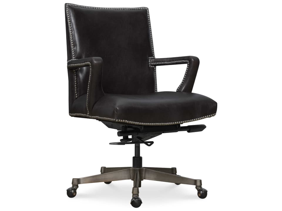 Phoenix Executive Swivel Tilt Chair in Graphite Leather