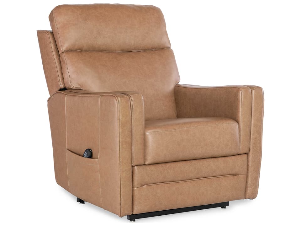 Thyme Power Reclining Leather Chair in Seville Fawn