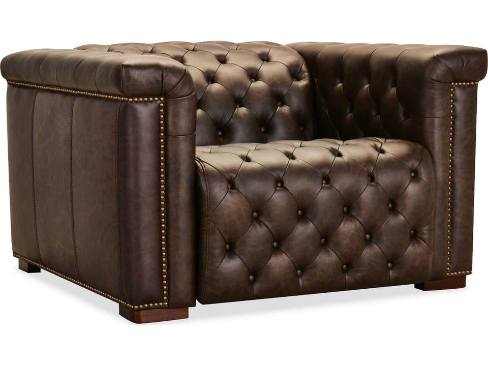 Savion Deux Power Recliner with Power Headrest in West Saddlewood Leather