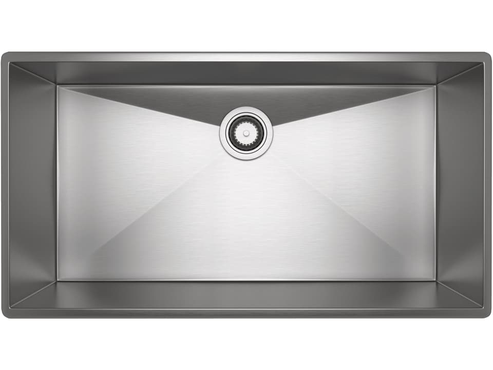 Forze Italian Stainless Steel Single Bowl Undermount Kitchen Sink Brushed