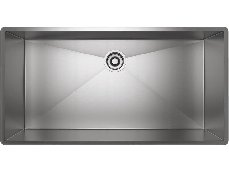Forze Italian Stainless Steel Single Bowl Undermount Kitchen Sink in Brushed Stainless Steel