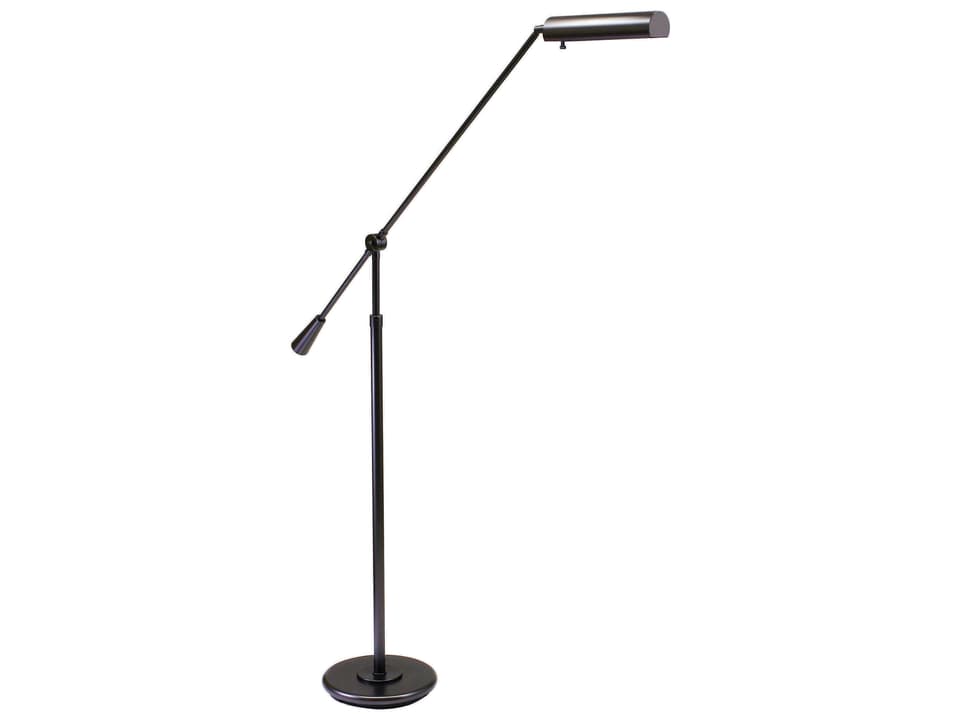 Grand Piano Adjustable Floor Lamp in Mahogany Bronze