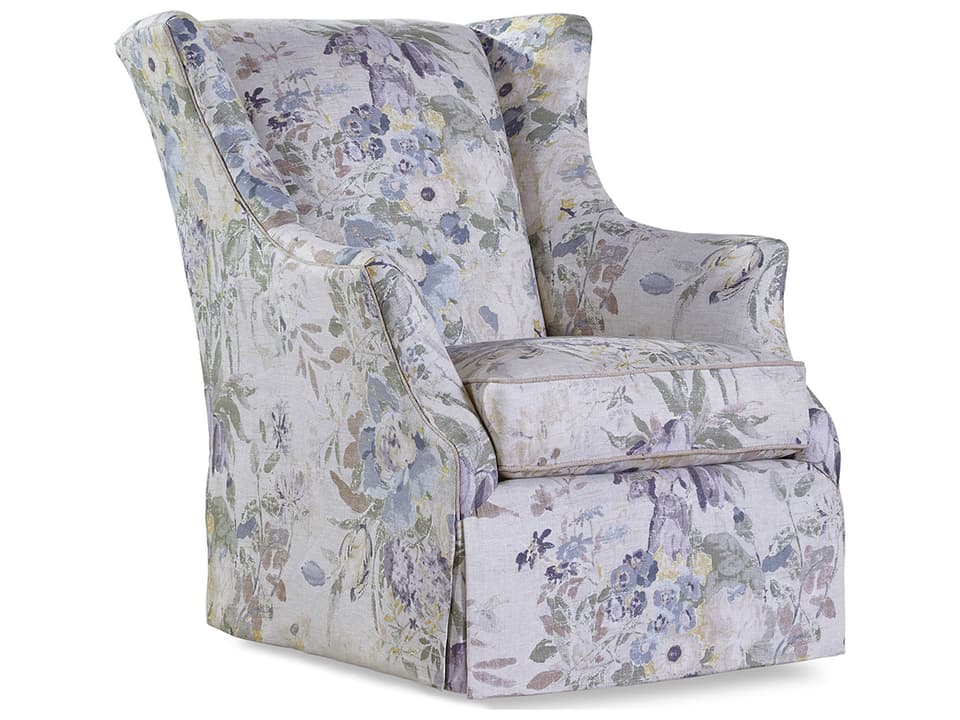 3400 Ivy Upholstered Accent Chair with Waterfall Skirt