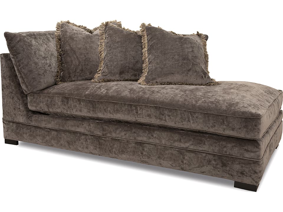 7100 Right Arm Upholstered Corner Chaise Lounge