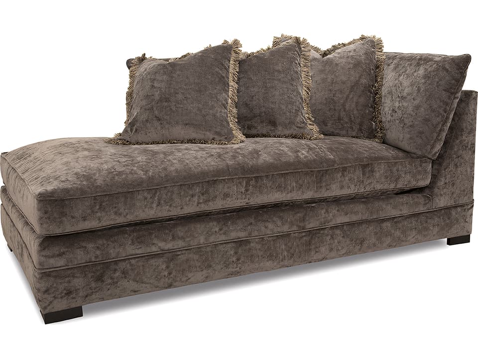 7100 Left Arm Upholstered Corner Chaise Lounge Deep Seating