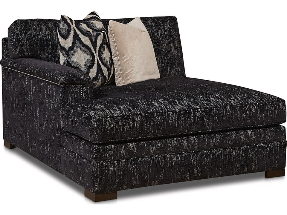 7100 Upholstered Left Arm Media Chaise Lounge