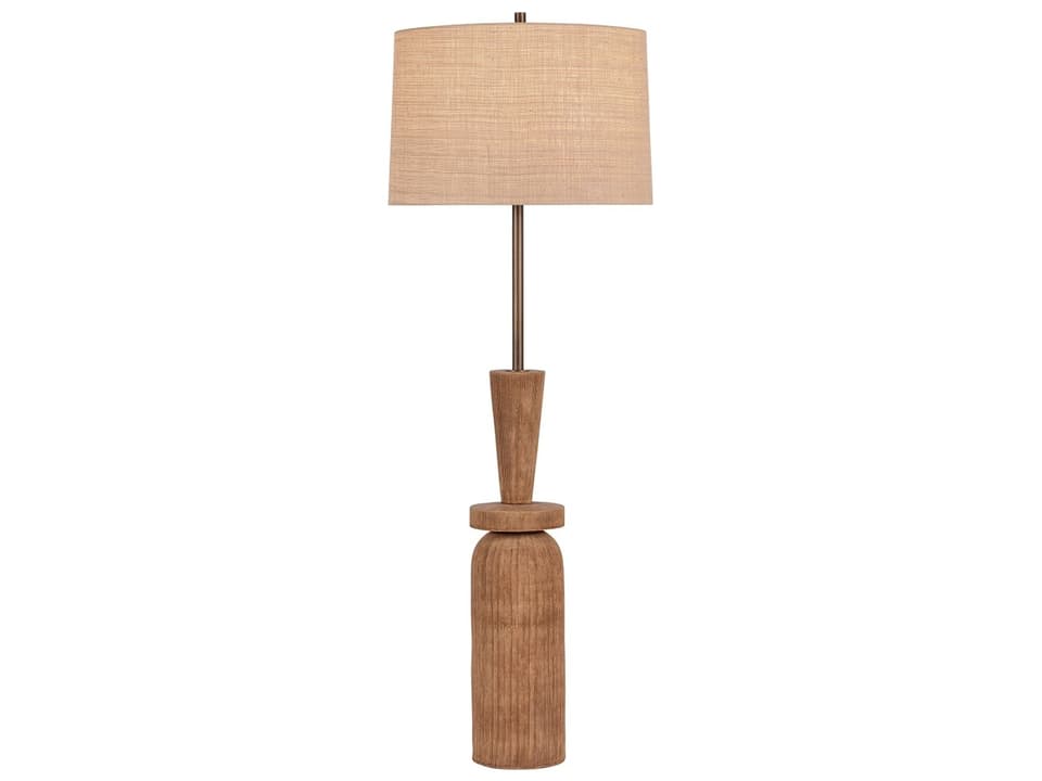 Wildwood Candlestick Tuscan Brown Gold Silkette Floor Lamp | 17127