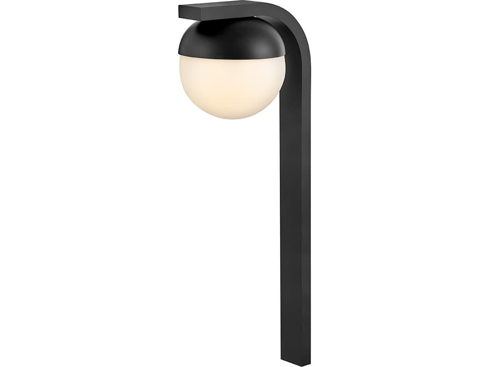 Realm 1-Light 12V LED Outdoor Path Light in Black
