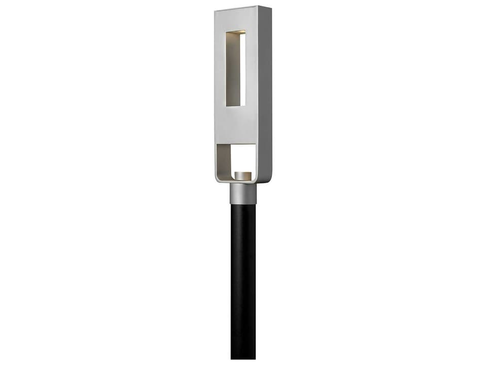 Atlantis 2-Light Outdoor Post Light in Titanium