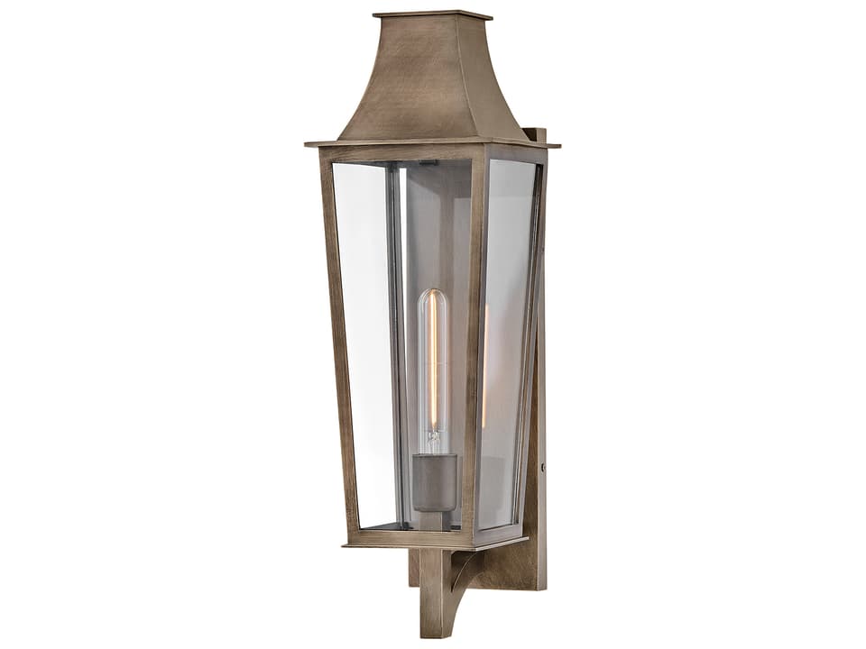 Georgetown 1-Light Outdoor Wall Sconce in Burnished Bronze