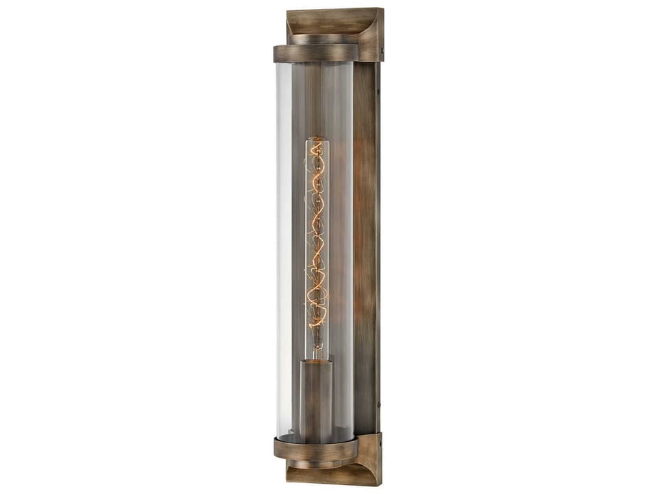 Pearson 1-Light Outdoor Wall Light in Burnished Bronze