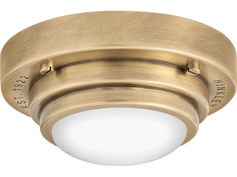Porte LED 5.5-Inch Flush Mount in Heritage Brass