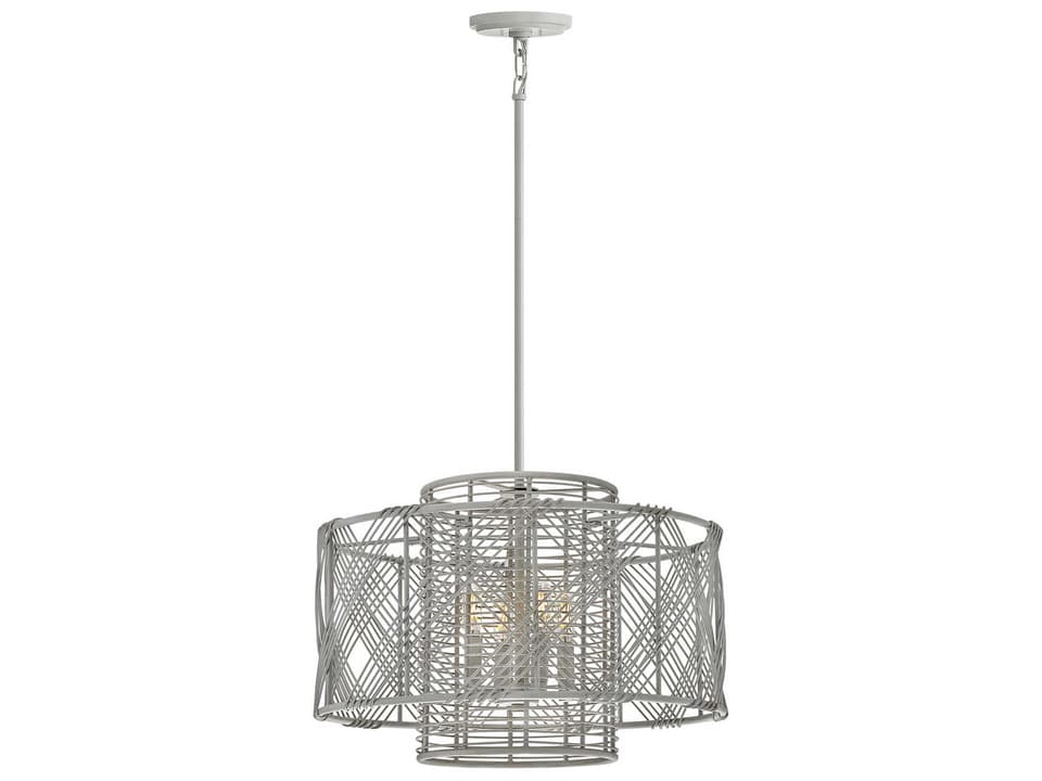Nikko 4-Light Candelabra Chandelier in Light Ashwood Gray