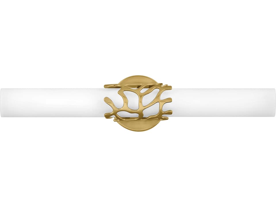Lyra LED Vanity Light in Lacquered Brass