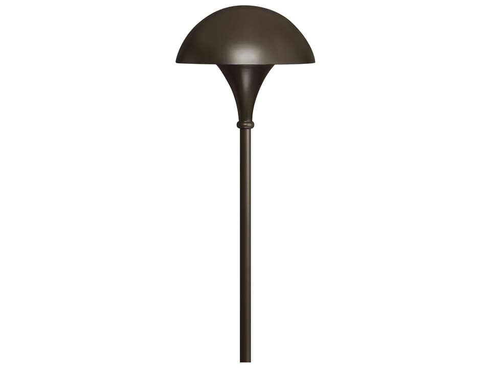 Mushroom Contemporary 1-Light Line Voltage Path Light in Bronze