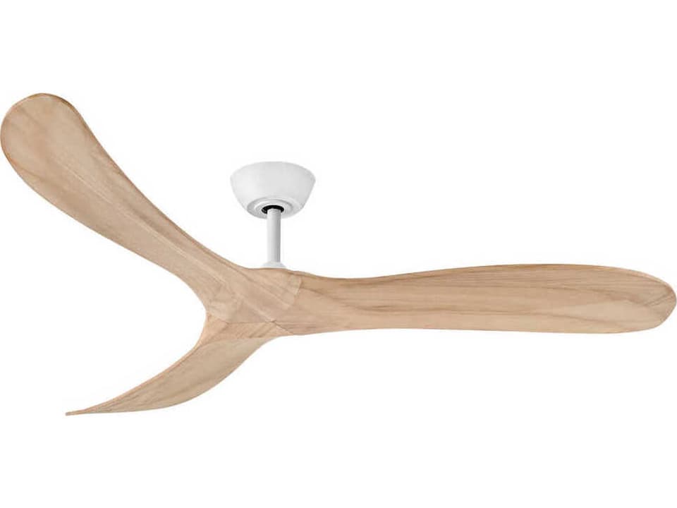 Swell 60-Inch 3-Blade Damp Rated Smart Ceiling Fan in Matte White