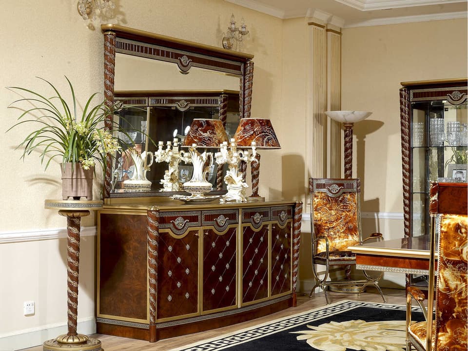E-10 Rectangular Wall Mirror Solid Wood Frame