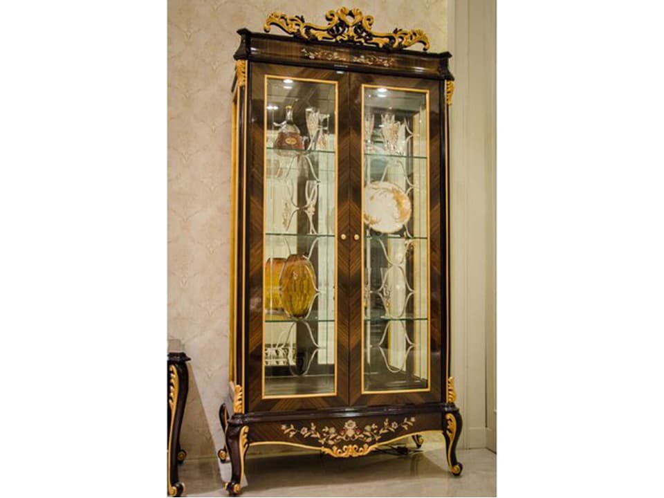 E-70 Hardwood 2-Door Display Cabinet