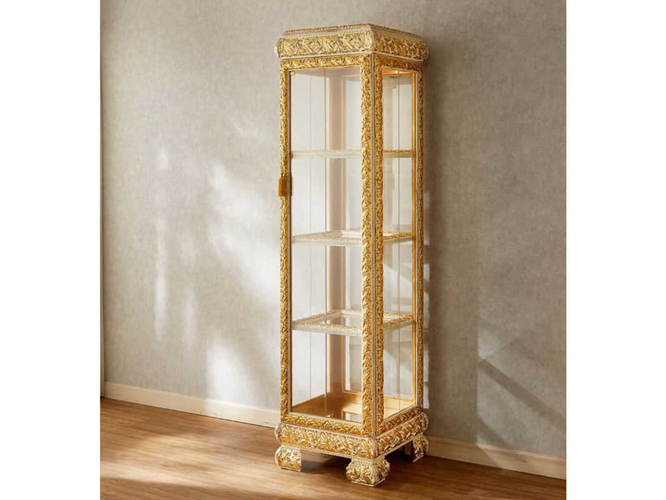 Fin Single-Door Display Cabinet