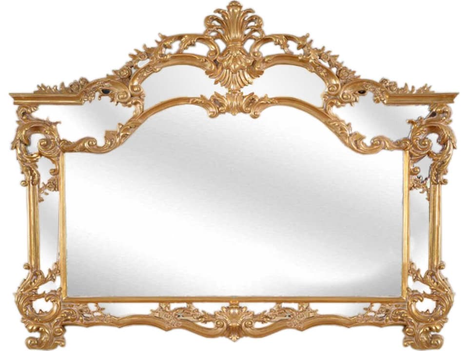 Fon Wall Mirror Landscape in Silver Finish