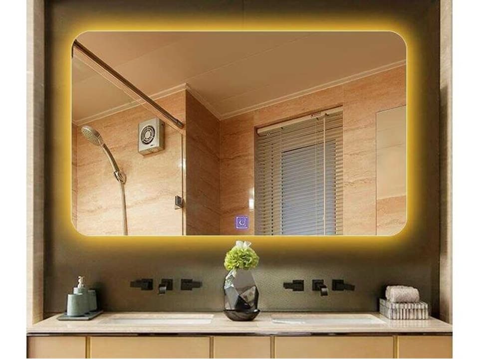 Backlit Rectangular LED Wall Mirror