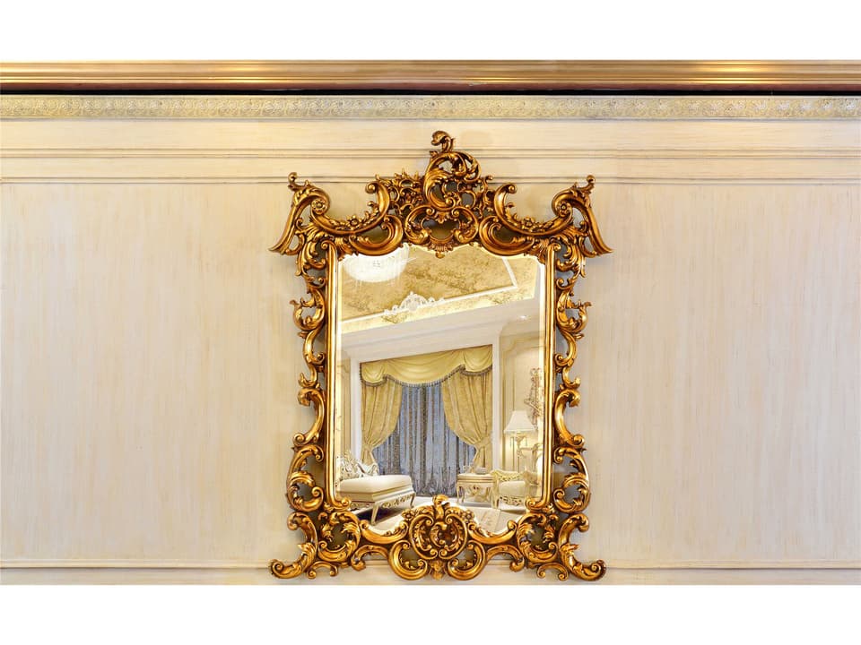 Inf Rectangle Wall Mirror Gold Ornate